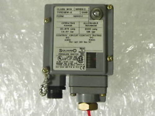 NEW SQUARE D 9012-GEW-2 PRESSURE SWITCH 9012GEW2