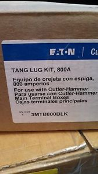 Cutler Hammer 3MTB800BLK Meter Terminal Box Tang Lug Kit 800 Amp