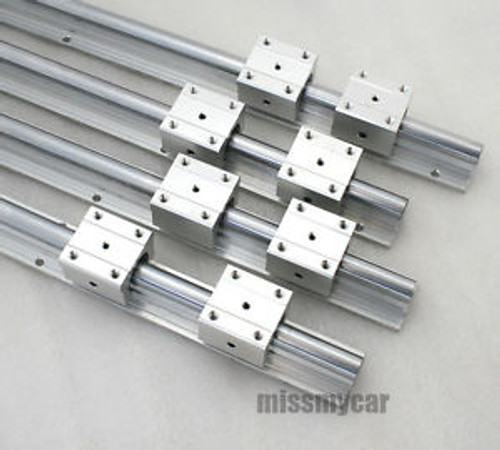 4pcs SBR12-300mm/SBR16-500mm fully supported linear rail shaft rod+Blocks (c)