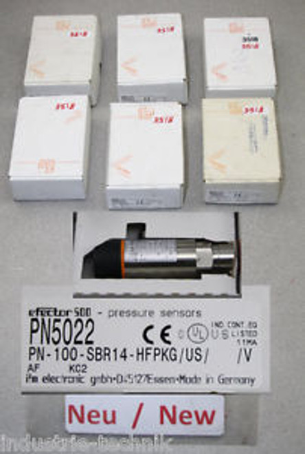 IFM PN5022 EFECTOR Pressure sensor PN-100-SBR14-HFPKG/US/ /V New in Package