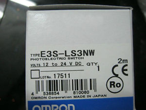 Omron Photoelectric Switch E3S-LS3NW 12-24VDC New In Box