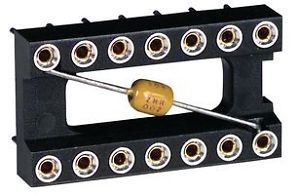 MULTICOMP SPC15585 DIP SOCKET, 14POS, THROUGH HOLE (100 pieces)