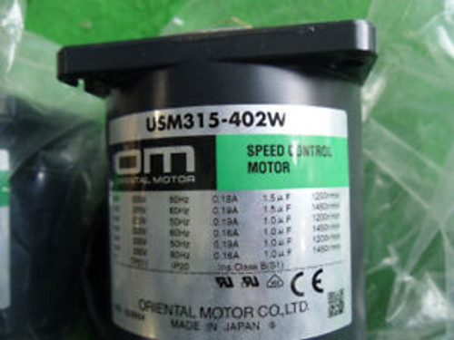 AJFJF// ORIENTAL USM315-402W SPEED CONTROL MOTOR NEW