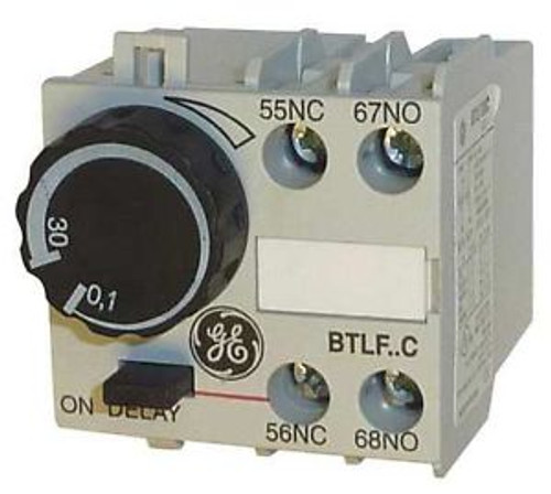 GENERAL ELECTRIC BTLF30C Pneumatic Timer Block, Delayed On 30 Sec
