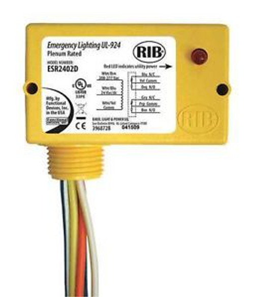 FUNCTIONAL DEVICES INC / RIB ESR2402D Enclosed Relay, DPDT, 10A @ 30VDC