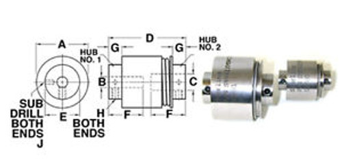 Sterling Instrument S9941Y-SWC15A58 3/16/0.5 Bore Spring Wrapped Slip Coupling