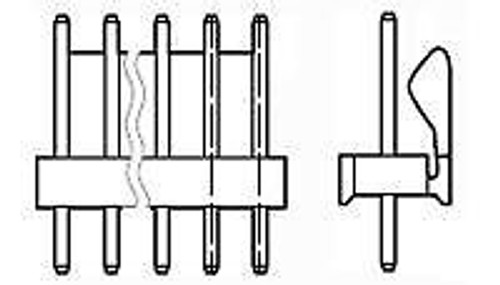Headers & Wire Housings 15P MTA100 HDR ASY FL/STR LF (100 pieces)