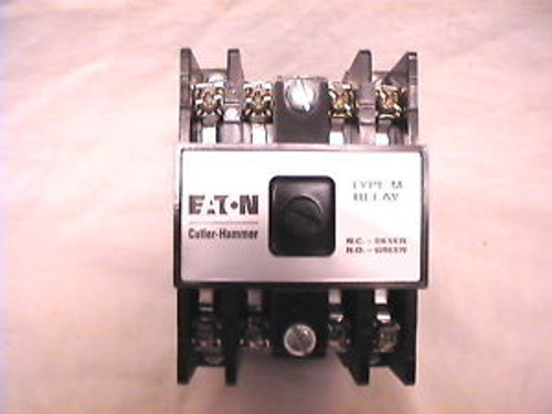 1 NEW EATON CUTLER HAMMER RELAY D26MR40A 4 POLE N/O 120VAC CONVERTIBLE CONTACTS