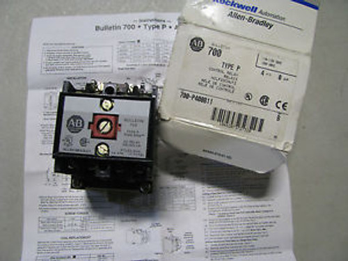 ALLEN-BRADLEY TYPE P CONTROL RELAY 700-P400B11  NSN: 5945-01-413-5882