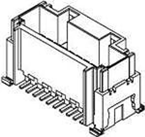 Headers & Wire Housings 1.25 W/B S/T Rec 30C kt EmbsTp Pkg (100 pieces)