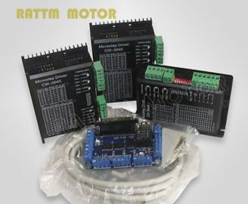 3 axis CNC stepper motor driver controller kit for CNC Router Mill 50V4.5A