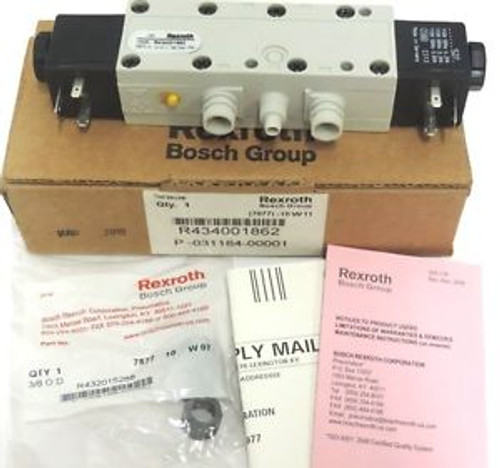 New REXROTH R434001862 PNEUMATIC VALVE 5/2 150PSI MAX 1/4IN 110V DBL SOL