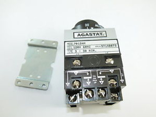 Agastat 7012AH Timing Relay 120v 3 to 30 Min New