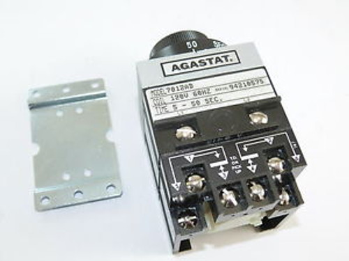 Agastat 7012AD Timing Relay 5 to 50 Sec 120v New