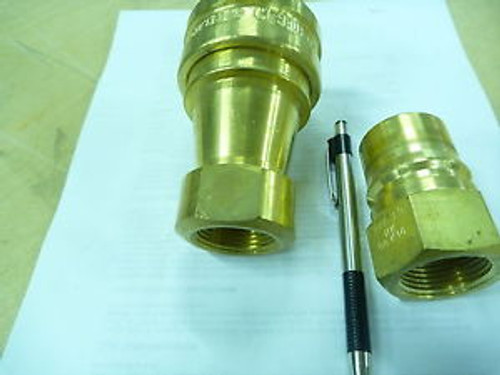 Hansen Quick Coupling HK B8 K36, H36, 1 FNPT, Brass