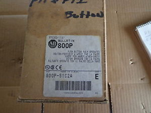 ALLEN BRADLEY CAT # 800P-SIC2A PALM OPERATED PUSH BUTTON SWITCH