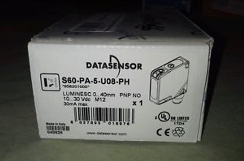 NEW in BOX Datasensor UV Sensor S60-PA-5-U08-PH