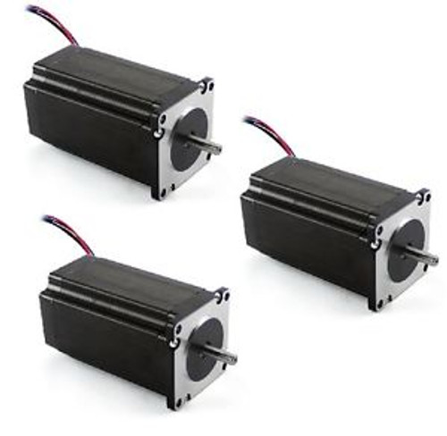 3 PCS NEW NEMA 23 Dual Shaft STEPPER MOTOR 570 OZ-IN ship from USA