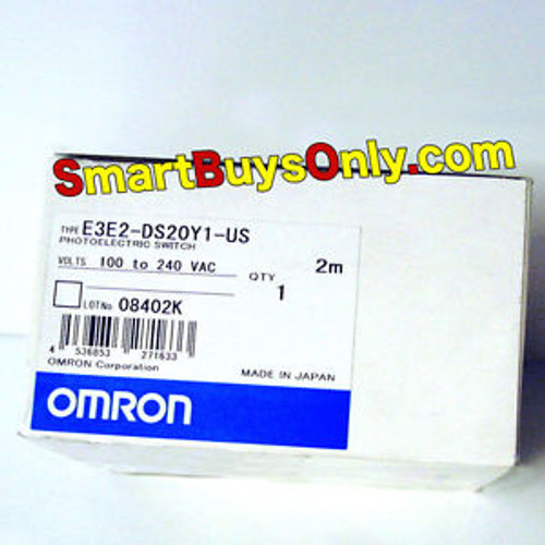 OMRON E3E2-DS20Y1-US PHOTOELECTRIC SENSOR SWITCH New in the Box