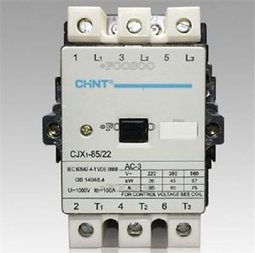 New CHNT AC contactor CJX1-85/22 24V 36V 110V 220V 380V for Industry