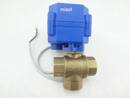 10x3 way motorized ball valve DN15 1/2 T port (reduce port)electric ball valve