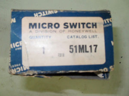 (H11) 1 NEW HONEYWELL 51ML17 LIMIT SWITCH