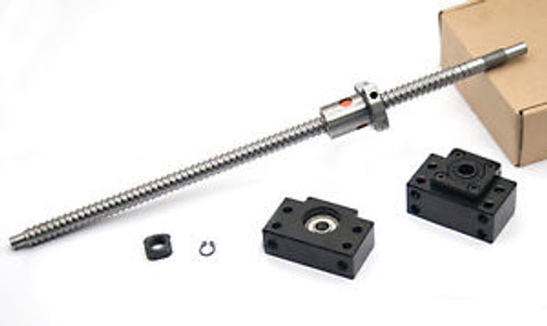 Ballscrew 2005-600mm ( Diameter:20mm Pitch:5mm L:600mm)+ ballnut +BK/BF15