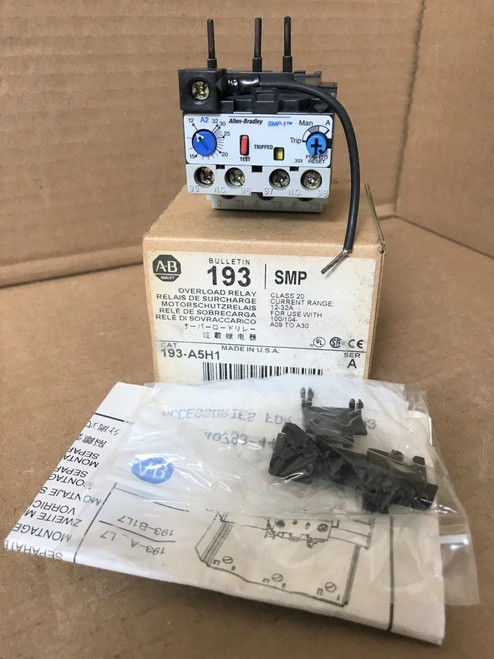 Allen Bradley 193-A5H1 Overload Relay Series A