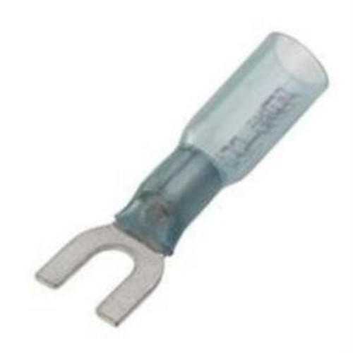 33F1334 Thomas & Betts-14Rb-6Fl-Terminal,Spade/Fork,#6,Crimp,Blue