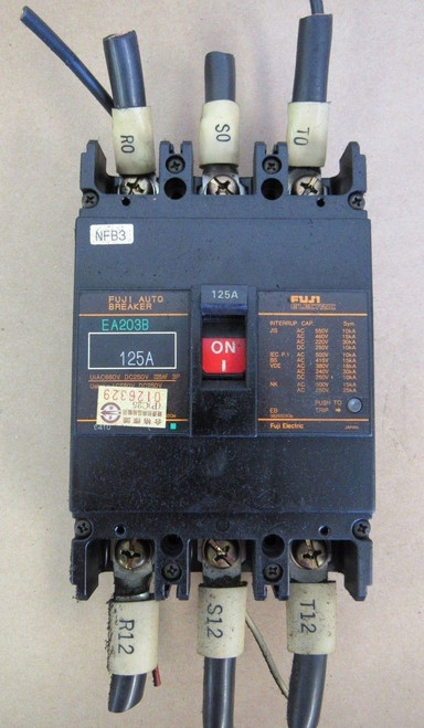 Fuji Electric, Auto Breaker Ea203B 125A, 3 Pole