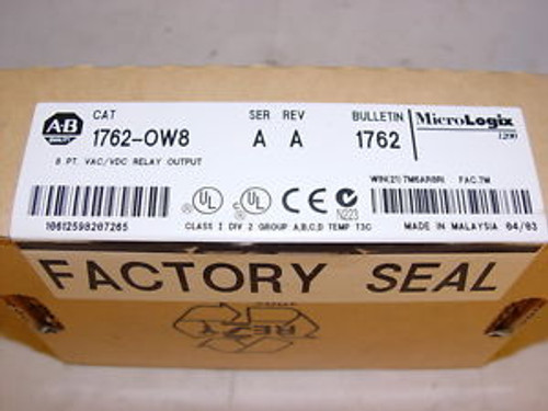 Allen Bradley 1762-OW8 Relay Module SERIES A REV A MICROLOGIX 1200 NEW SEALED