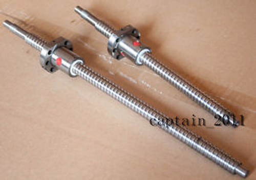 2 new anti backlash ballscrews RM1605-507mm/1219mm-C7 with nuts,end machined(C)