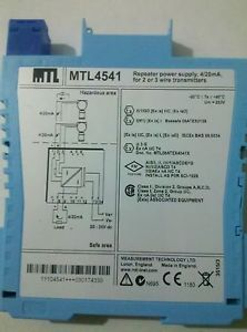 MTL 4541 REPEATER POWER SUPPLY