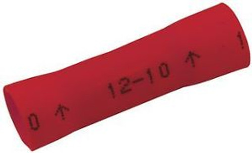 3M MV18BCX TERMINAL, BUTT SPLICE, 1.02, CRIMP, RED