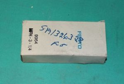 Festo, MFH-3-1/4, 9964 S402, Solenoid Valve 21-120psi NEW