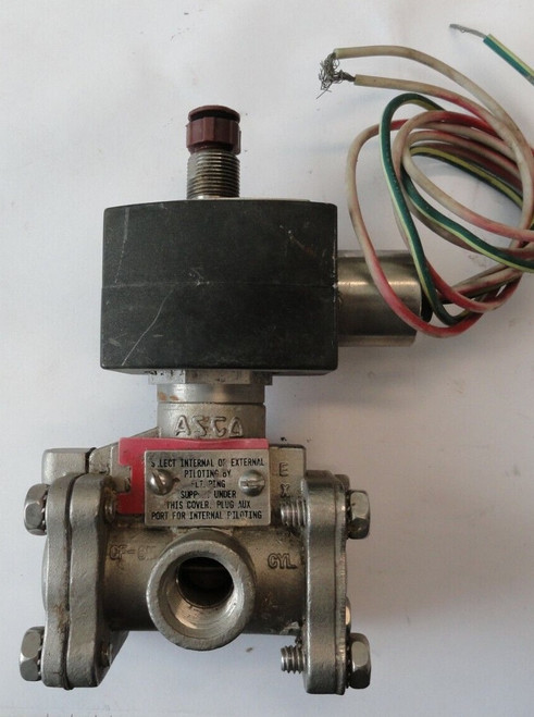 Asco Ev8316H382V 24 Vdc Solenoid Valve 3 Way Stainless Steel Low Power