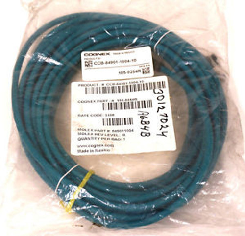 NEW COGNEX CCB-84901-1004-10 ETHERNET CABLE 185-0254R, CCB84901100410