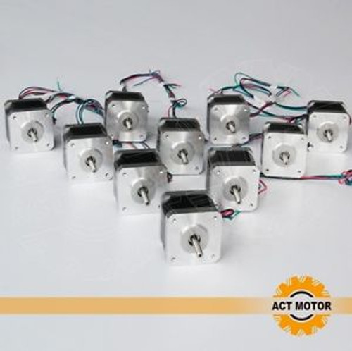 10PC 0.9deg Nema17 Stepper Motor 70oz, 2.4A, for 3D printer