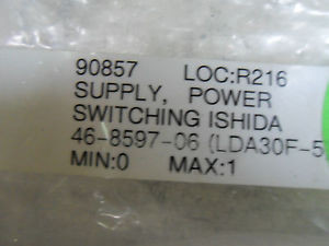(S2-3) 1 NEW ISHIDA 46-8597-06 POWER SUPPLY