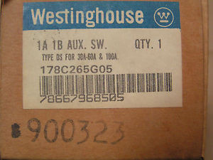 Westinghouse 178C265G05 Auxiliary Switch 900323 NEW in Boxping