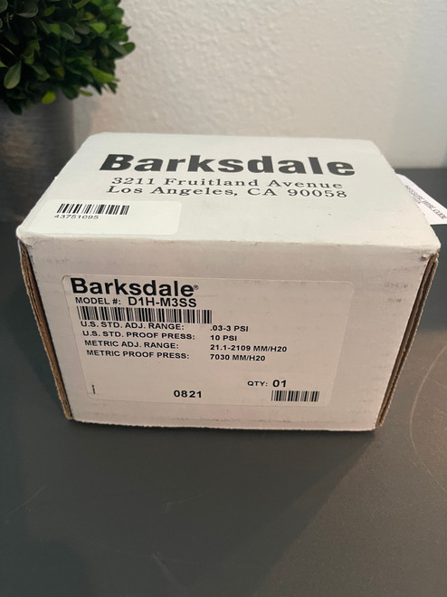 Barksdale Pressure Switch D1H-M3SS
