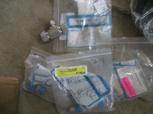 Swagelok Lot of Fittings Plugs Adapters Reducers NEW - Stainless Steel - Brass