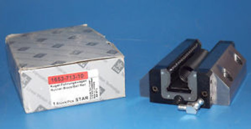 NEW Bosch Rexroth Star 1653-713-10 Linear Ball Rail Runner Block Size 30 Steel