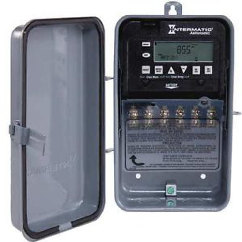 INTERMATIC ET8215CR Timer, 7-Day, SPST, 120 to 277VAC, 30A