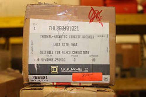 NEW SQUARE D FHL36040 1021  40 AMP CIRCUIT BREAKER