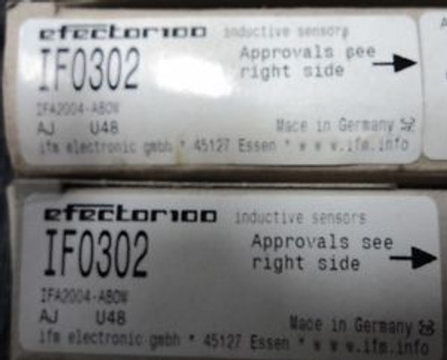 EFECTOR 100 INDUCTIVE SENSOR SWITCH   IF0302