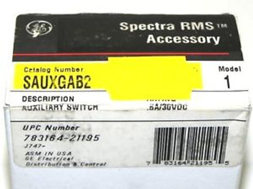 New GENERAL ELECTRIC SAUXGAB2 SPECTRA RMS AUX. SWITCH