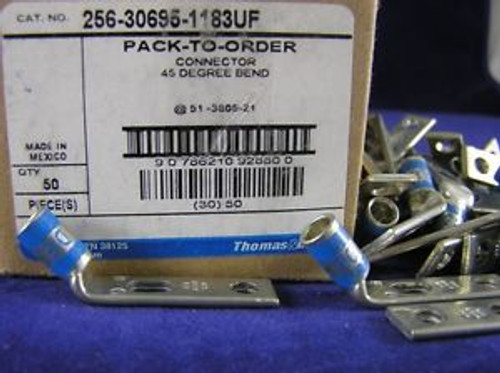 THOMAS & BETTS 256306951183UF #6 Awg (pkg 50) 2H #10Bolt 5/8-3/4Space 45?é??angle