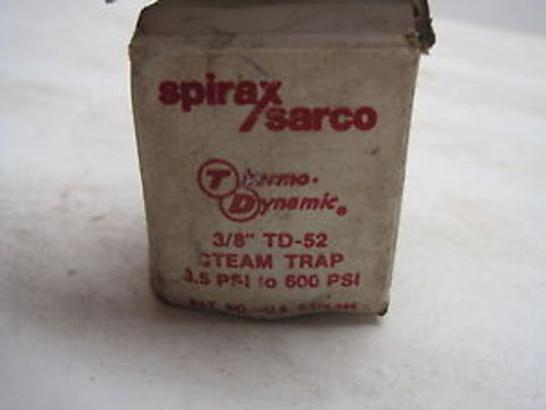 NEW SPIRAX SARCO 54529 3/8 STEAM TRAP TD-52