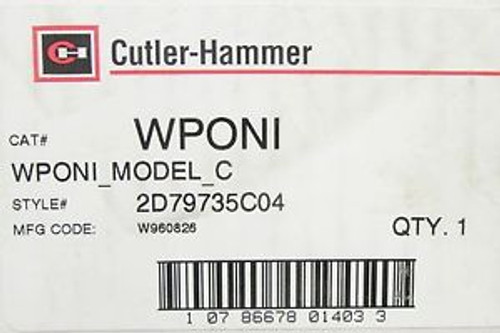 Cutler Hammer Interface Control WPONI Model C 2D79735C04